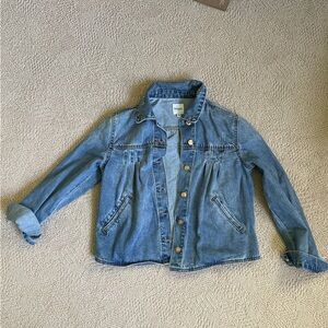 Stylish Kensie Blue Denim Jacket with Ruffle Detail